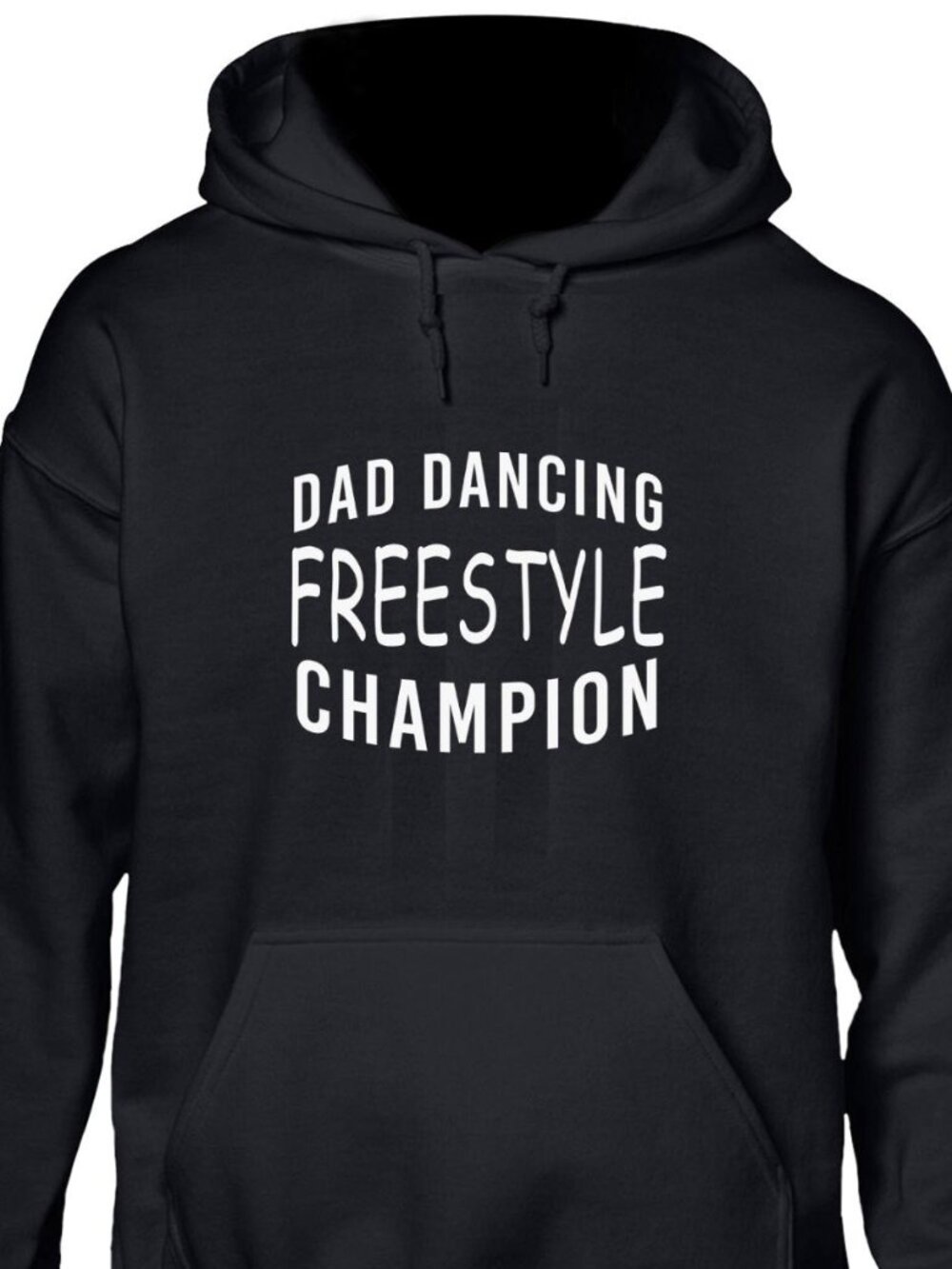 New Dad Dancing Freestyle Champion Black Hoodie Fleece Sweatshirt